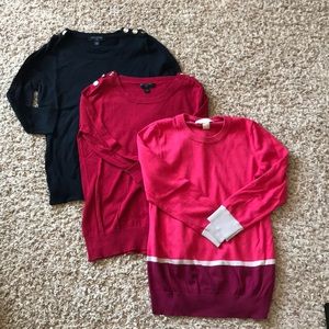 Lot of 3 Banana Republic Sweaters